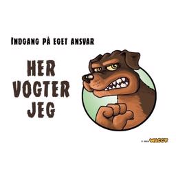 Här bevakar jag Waggy Sign med Rottweiler